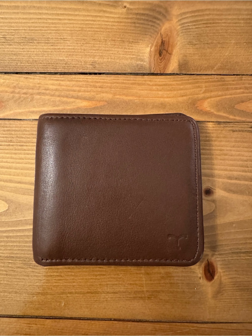 Tecovas Brown Leather Wallet with Subtle Stamp